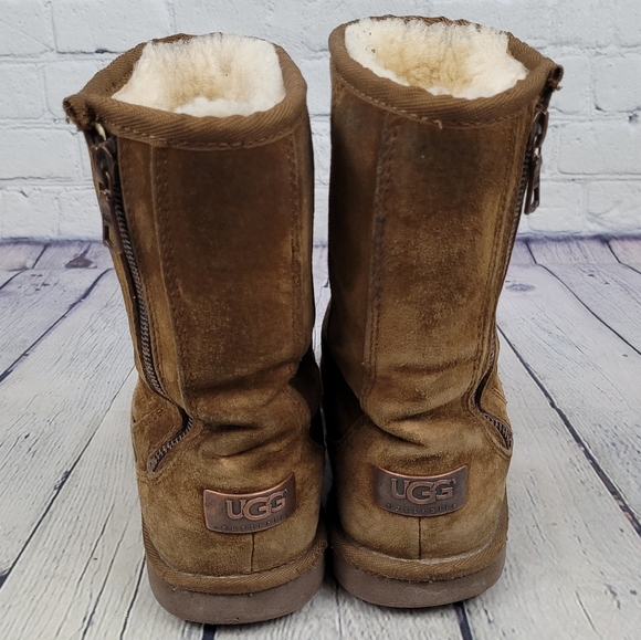 UGG | Mayfaire 5116 suede leather sheepskin sherpa lined side zip winter boots - Picture 6 of 13